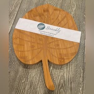 Beachly Monstera Engraved Bamboo Board-Never Used
